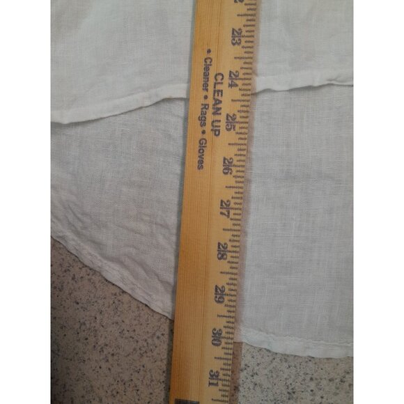 Terzo Millennio Womens Linen Quiet Luxury Beach Vacation Hi Lo Sz Small Top - Picture 6 of 7